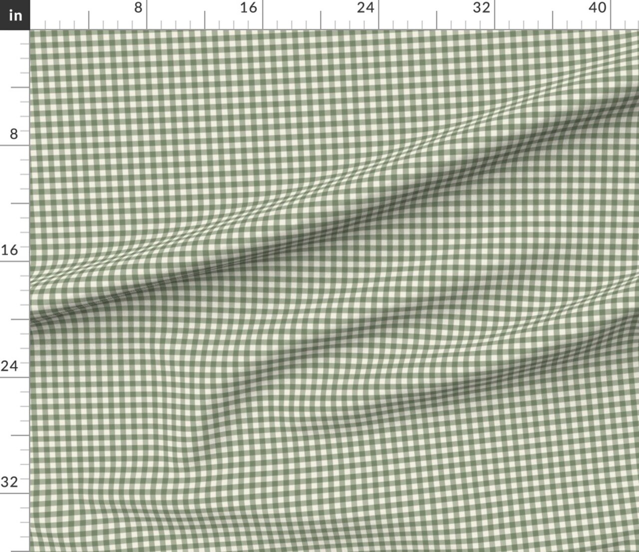 Rustic Small Scale Christmas Buffalo Check Plaid Classic Traditional Coordinates Green Gingham Cabincore Primitive Country Farmhouse Lodge Custom Printed Fabric by Spoonflower Various Fabrics by the Yard or Fat Quarter